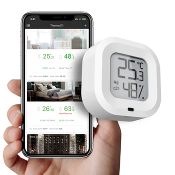 Brezžični Termometer, Higrometer Bluetooth, združljiva zaslonski Prikaz Notranje Temperature, Vlažnosti, Senzor za Zaslon