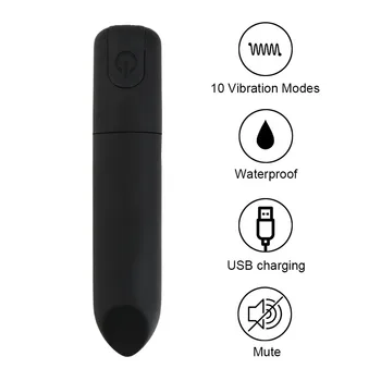 Bullet Vibrator Mini Šminka Klitoris Stimulacije Igrače za ponovno Polnjenje Nepremočljiva G Spot Vibrator, Vibrator Sex Igrače za Ženske in Pari