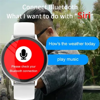 C6 Pametno Gledati Poln Krog Zaslon Bluetooth Klic Srčnega utripa, Spremljanje Športnih Reloj Inteligente Za IOS Android