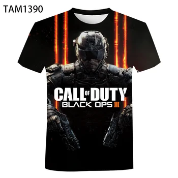 Call of Duty Pomlad poletje Risanka Nov Modni 2021 3D t-shirt tiskanje Moški Ženske Otroci Priložnostne t-shirt