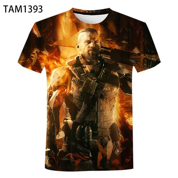 Call of Duty Pomlad poletje Risanka Nov Modni 2021 3D t-shirt tiskanje Moški Ženske Otroci Priložnostne t-shirt