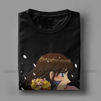 Candy Candy Terry Sneg T-Shirt za Moške Anime Letnik Cotton Tee Shirt Posadke Vratu Kratek Rokav T Shirt Nov Prihod Vrhovi