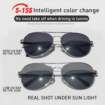 CAPONI Photochromic Polarizirana sončna Očala z UV Cut blagovno Znamko Design Lahka Očala Avation Slog Vožnje sončna Očala Za Moške BS3109