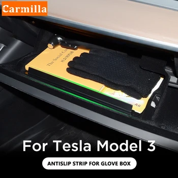 Carmilla za Tesla Model 3 Model Y 2017 - 2021 Avto Centralne Armrest Polje Nalaganje Tidying Škatle za Rokavice Dvojni Nadstropni Non-Slip