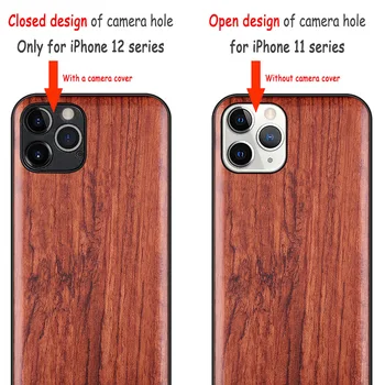 Carveit po Meri Vklesan Lesa Primerih Za iPhone 11 Pro Max Luksuzni Pokrov Lesene Lupini TPU Mehko-Edge Pribor, Zaščitna Telefon Trup