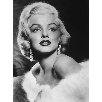 Celoten Kvadratni Sveder Diamantni Prodajo Ročno izdelanih Pevka Marilyn Monroe Vezenje 5D DIY Slike Navzkrižno Šiv Darilo Hotel Doma Dekor