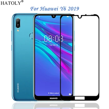 Celotno Lepilo Steklo Za Huawei Y6 2019 Kaljeno Steklo Za Huawei Y6 2019 Polno Zajetje Screen Protector Huawei Y6 2019 Telefon Film