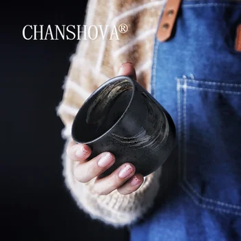 CHANSHOVA Kitajski Retro Stilu 70-200 ml Ustvarjalne Ročno poslikanih Keramičnih Teacup Home Office Porcelana Skodelice Čaja Motnega Občutek H088
