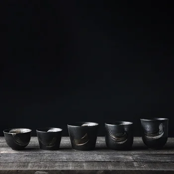 CHANSHOVA Kitajski Retro Stilu 70-200 ml Ustvarjalne Ročno poslikanih Keramičnih Teacup Home Office Porcelana Skodelice Čaja Motnega Občutek H088
