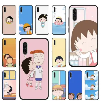 Chibi Maruko-chan Japonska risanka srčkan Primeru Telefon Za Samsung galaxy S 7 8 9 10 20 rob 6 10 20 30 50 51 70 opomba 10 plus