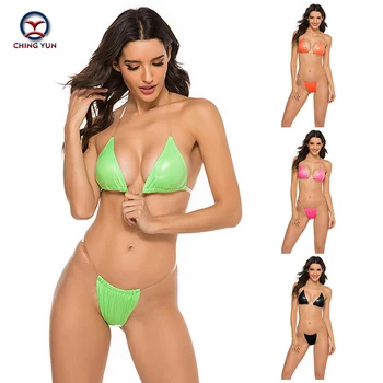 CHINGYUN 2020 nove seksi modni Kopalke bikini eBay vroče slog PU trikotnik, plavanje obleko Pisane kopalke string bikini