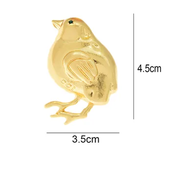 CINDY XIANG Nov Prihod Zlato Kovinsko Ptica Broška Zatiči Moda Srčkan Živali Broške Unisex Žensk In Moških Stranka Nakit Dodatki