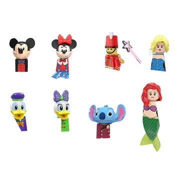 COLOQY Bloki Mickey Minnie gradniki Zamrznjene Princesa Elsa Ana figuric Opeke Zbrati DIY Igrače Za Dekleta Darila