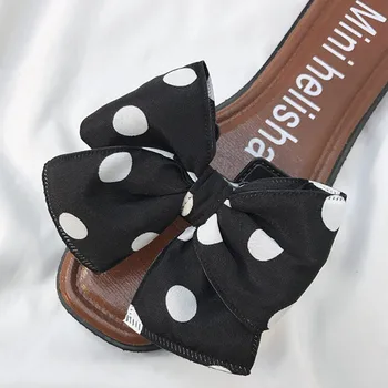 Con lazo planos Zapatillas Zapatos playa de Bohemia, las mujeres verano Priložnostne modo zapatillas Posnetek dedos Flip Flops plataform