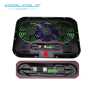 COOLCOLD Super Prenosni Hladilnik za Hlajenje Pad USB Ventilator Stojalo za Prenosnik za Hlajenje 5V Stojalo Za 11-15.6 inch Hladilnik za Prenosnik