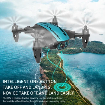 CS02 Mini Brnenje S 1080P HD Kamera RC Helikopter WIFI FPV Nadmorsko višino, Način Hold Zložljive Quadcopter Električni RC Igrača Dron Darilo