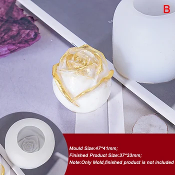 Cvet Cvet Vrtnice oblike Silikona, Fondat Milo 3D Torto Plesni Cupcake Žele Bonboni, Čokoladni Okraski, Peka Orodje Kalupi