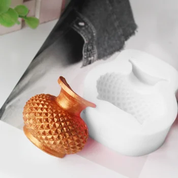 Cvet Vazo Oblike 3D Silikonsko Plesni Vaza Fondat Plesni Torta Dekoraterstvo Orodje, Fondat Torta Čokolada Gumpaste Milo Kalupi