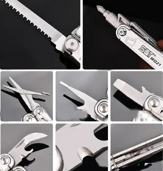 Daicamping 18 V 1 Večnamensko 7CR17MOV Folding Nož Ročno Orodje Set Multitool Švicarske Vojske Nož Kampiranje Več Plier Set