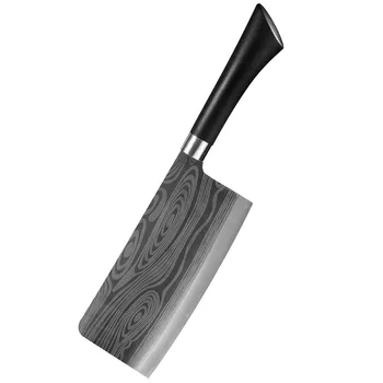 Damask Žile Kuhinjski Noži 3CR14 iz Nerjavečega Jekla Kuhar Nož Kitajski Cleaver Nož Kabelski Nož Kuhanje Pribor Orodja
