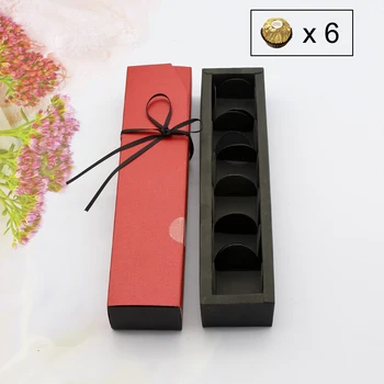 Darilni Škatli Čokoladnih Pakiranje Poroko Korist Papirja, Darilne Škatle Sladkarije Rdeče Črno Embalažo Čokolade Traku Nalepke Valentine Ljubimec