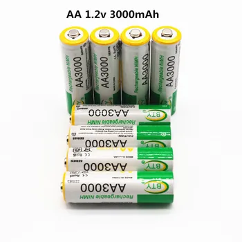 Daweikala AA 3000 1,2 V Quanlity Polnilne Baterije AA 3000mAh NI-MH 1,2 V Polnilna 2A Baterije 3000+Brezplačna dostava