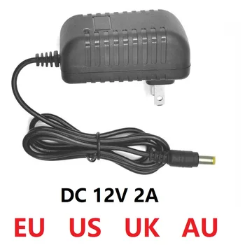 DC12V 2A Adapter za Napajanje Bhite Kritje napajalnik 12V 2A Za WiFi IP Kamera EU NAS AU KRALJESTVU Plug