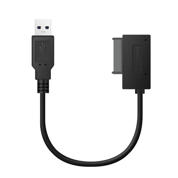 Debelo USB 2.0 Mini Sata II 7+6 13Pin Adapter Pretvornik-Kabel Za Prenosni DVD/CD-ROM-Slimline Pogon Konektorji Kabli