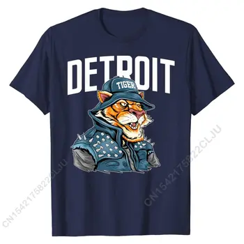 Detroit Tiger Oblačila Za Moške, ženske, Detroit Rock City Tiger T-Shirt Tshirts Za Moške Kul Vrhovi Majica blagovne Znamke v Novo Smešno Bombaž