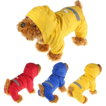 Dežni Plašč za psa Pet Nepremočljiva Oblačila za Pse Dež Suknjič Rainwear Pes Jumpsuit Plašč, Jakno Obleko Pudelj Pomorjansko Pug Oblačila
