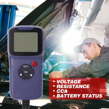 Digitalni 12V Akumulator Tester za Vozila Avto LCD Baterije Test Analyzer Auto Sistem Analyzer Napetost Ohm Test Diagnostična Orodja