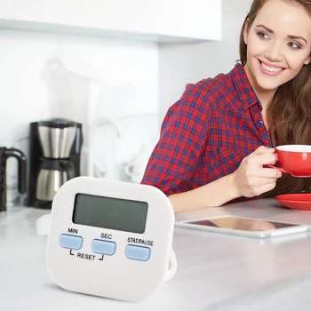 Digitalni Kuhinjski Timer, LCD Zaslon Glasen Alarm za Kuhanje, Peko Štetje Gor Dol Alarm Magnetni Štoparice Ura