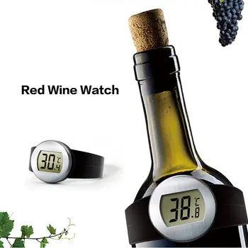 Digitalni LCD Rdečega Vina, Steklenica Termometer, Elektronski Vino Temperature Merilnik Watch Auto Steklenico Termometer za Vino Orodja TM-5