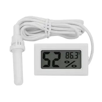 Digitalni LCD Termometer, Higrometer s Sondo Temperatura Vlažnost Merilnik za Vozila Ribe Hladilnik Temperatura Instrument