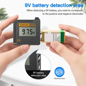 Digitalni Litij-Zmogljivost Baterije Tester 168Max Univerzalni test Karirasti obremenitev analizator Prikaz Preverite AAA AA Gumb Celic