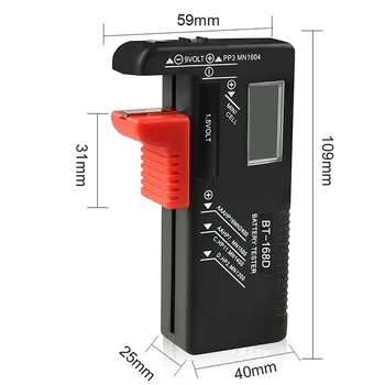 Digitalni Litij-Zmogljivost Baterije Tester Karirasti obremenitev analizator Prikaz Preverite AAA AA Gumb Celice Univerzalni test Dropship