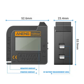 Digitalni Litij-Zmogljivost Baterije Tester Univerzalni test Karirasti obremenitev analizator Prikaz Preverite AAA AA Gumb Celic