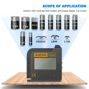 Digitalni Litij-Zmogljivost Baterije Tester Univerzalni test Karirasti obremenitev analizator Prikaz Preverite AAA AA Gumb Celic