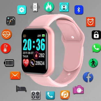 Digitalni Smart šport gledam Ženske ure digitalne led elektronski ročno uro Bluetooth fitnes ročno uro Moških otroci ur hodinky
