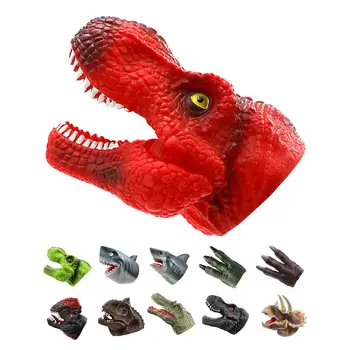 Dinozaver Strani Igrače, Ročno izdelane Stranka Darila Mehke Plastike Realne Živali, Dino Rokavice Lutke za Zgodbo Pripoveduje