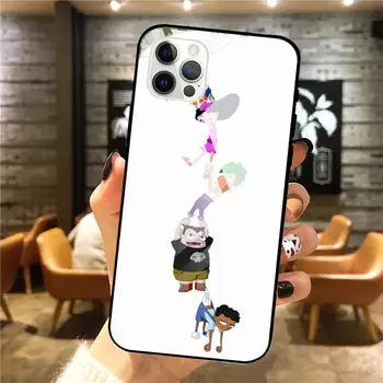 Disney 2021 Phineas in Ferb srčkan Telefon Primeru Kaljeno steklo Za Iphone 11 Pro Max 12 mini Xs 7 8 PLUS 6s XR
