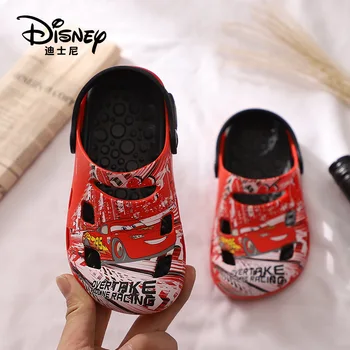 Disney baby vrt čevlji mehko-soled malčka čevlji novo non-slip risanka otroški natikači poletje luknjo čevlji dihanje