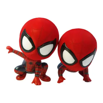 Disney Marvel film, animacija Q različica Spider Man Junak avanture čepenje vrv za plezanje lutka ročno okrašena igrače za otroke darila