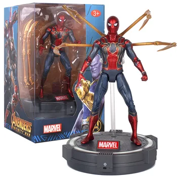Disney Marvel Spiderman Iron Man Avengers PVC figuric Črno-Leopard Hulk Napis Ameriki Model Igrače Otroci Darila
