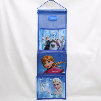 Disney princesa otrok denarnice visi skladiščenje vrečko Zamrznjene ELSA majhno omaro za shranjevanje steno, vrata nazaj žep sortiranje vrečko