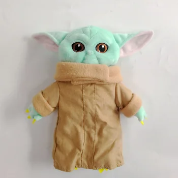 Disney Star Wars 30 CM Baby Yoda Grogu Plišastih Lutke Igrača Zbirka Mandalorian Srčkan Polnjene Master Yoda Ornament perifernih naprav
