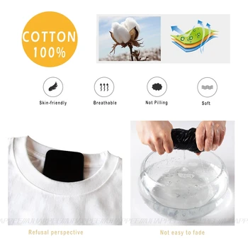 DIY Padalstvo Synchro Bombaža T-shirt Tee Srajce za Moške Plus Velikost Bele Srajce