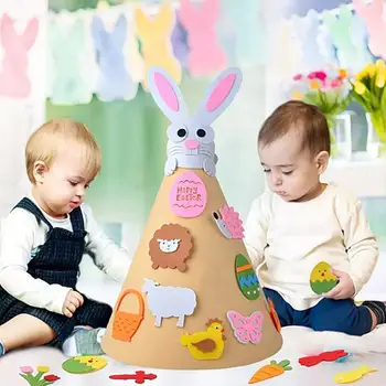 DIY Počutil Velikonočna Darila Zajček Jajca Velikonočni Počutil Nalepke Doma Dekor Okraski Otroci Otrok Igrače Vesel Velikonočni Dan Dekoracijo za Otroke