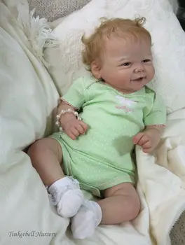 DIY Prazno Prerojeni Baby Doll Komplet 20 palčni Nasmeh Vivienne Unpainted Nedokončane Lutka Deli Baby Nedokončane Vinil Kit
