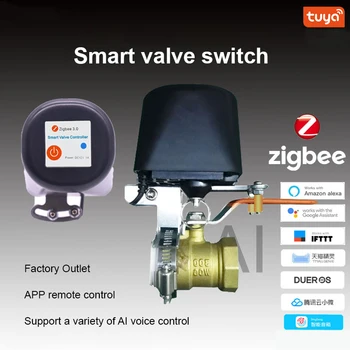 DIY Smart Ventili Doma Tuya Zigbee Pipo za Vodo/Plinski Ventil Stikalo za Brezžični Krmilnik Wifi Cevi Robot Glasovni Nadzor Podporo Alexa